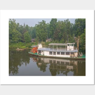 USA. Alaska. River. Old Retired Boat. Posters and Art